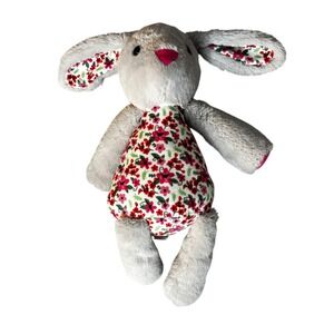 Scentsy‎ Buddy Rosaline Bunny Gray Rabbit Plush Stuffed Animal Floral Baby Girl